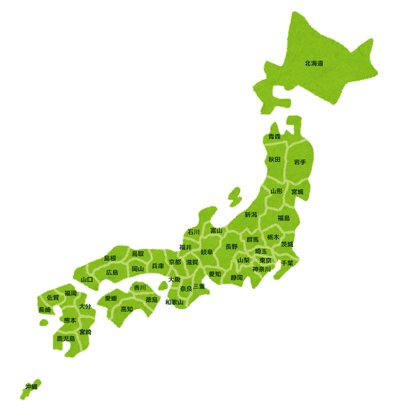 日本 地図 イラスト 無料詳細 5位