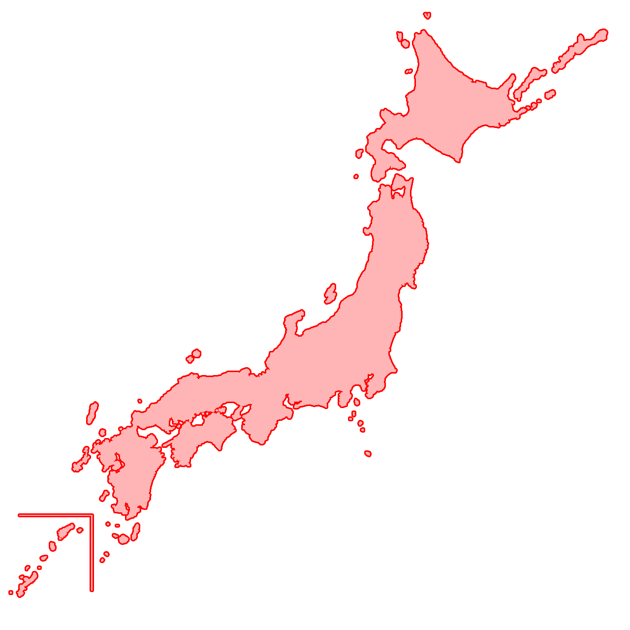 日本 地図 フリー 素材詳細 5位