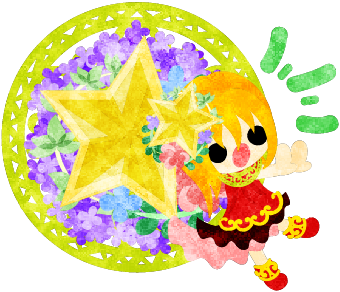 星 女の子 イラスト詳細 5位