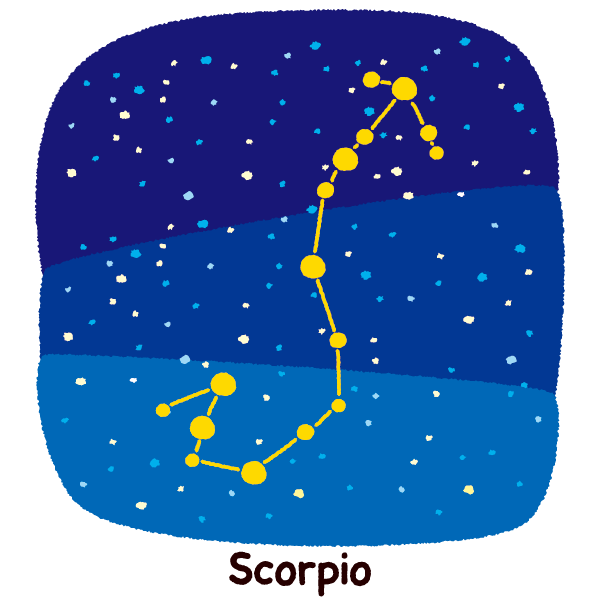 星座 イラスト 簡単詳細 3位