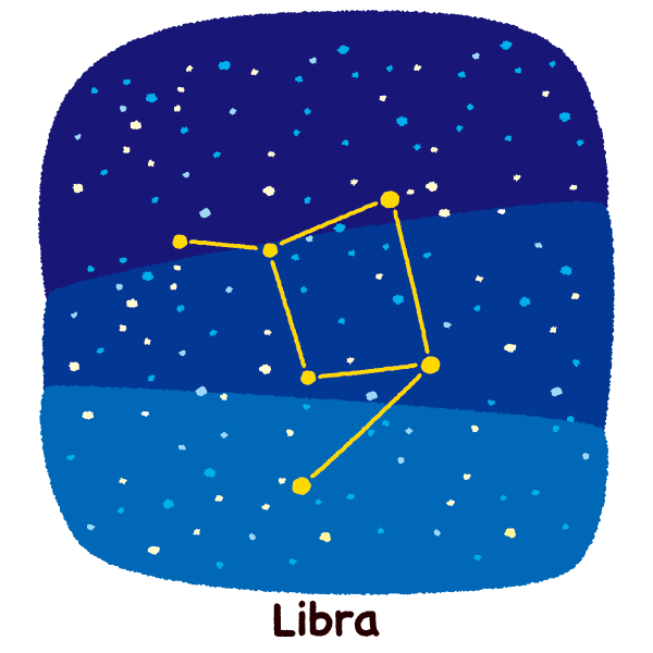星座 イラスト 簡単詳細 4位