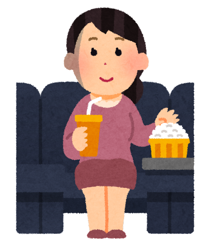 映画 を 見 て いる イラスト詳細 5位