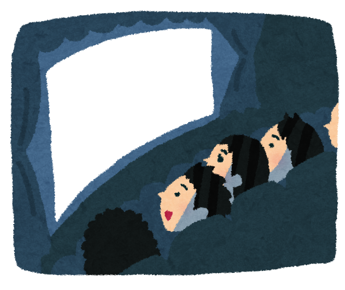 映画 を 見 て いる イラスト詳細 8位