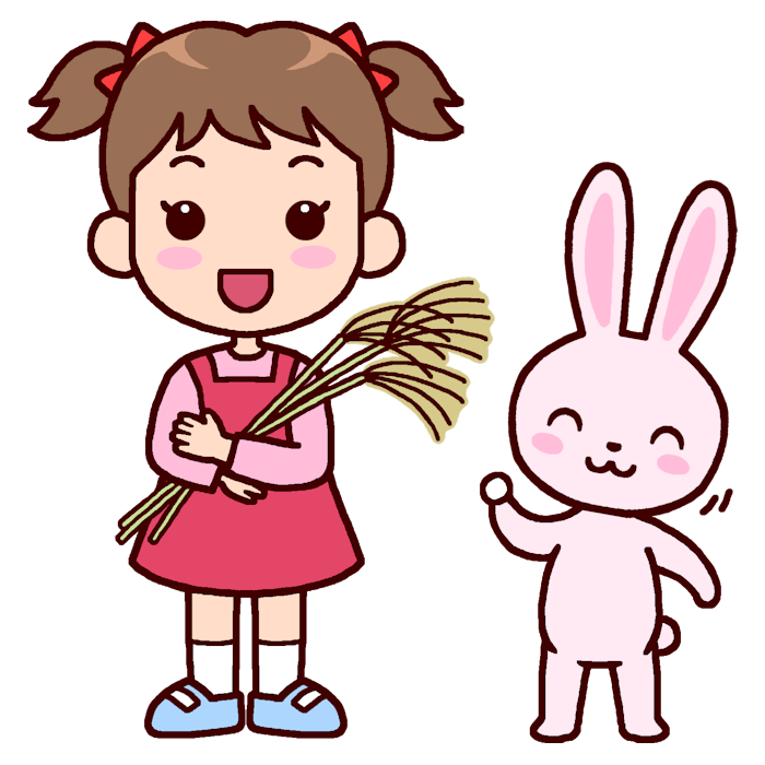 月 女の子 イラスト詳細 4位