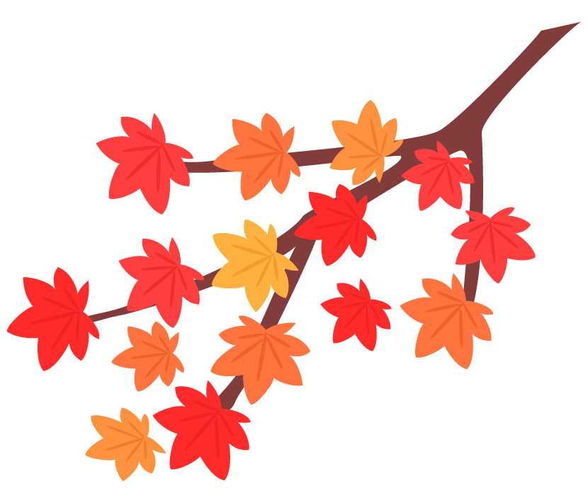 木 紅葉 イラスト詳細 4位