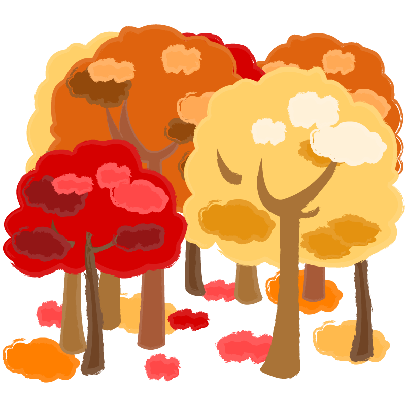 木 紅葉 イラスト詳細 5位