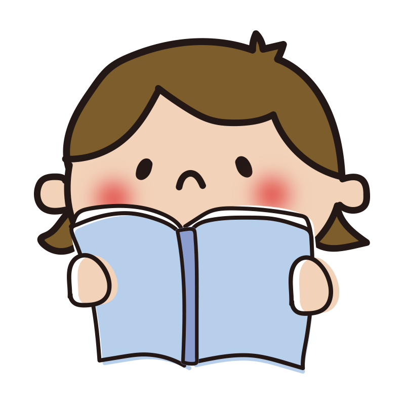 本 を 読む 女の子 イラスト詳細 2位