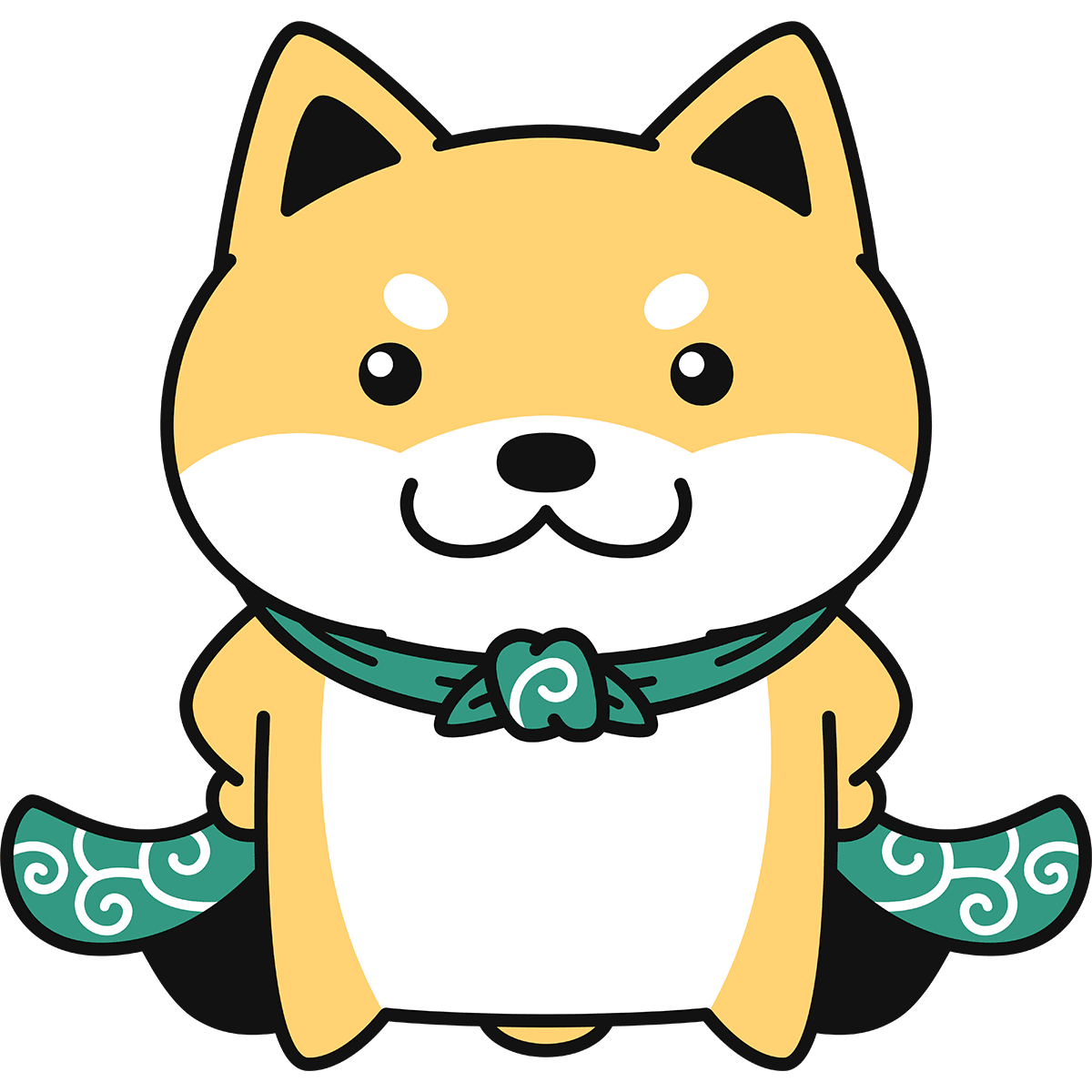 柴犬 イラスト 無料詳細 9位