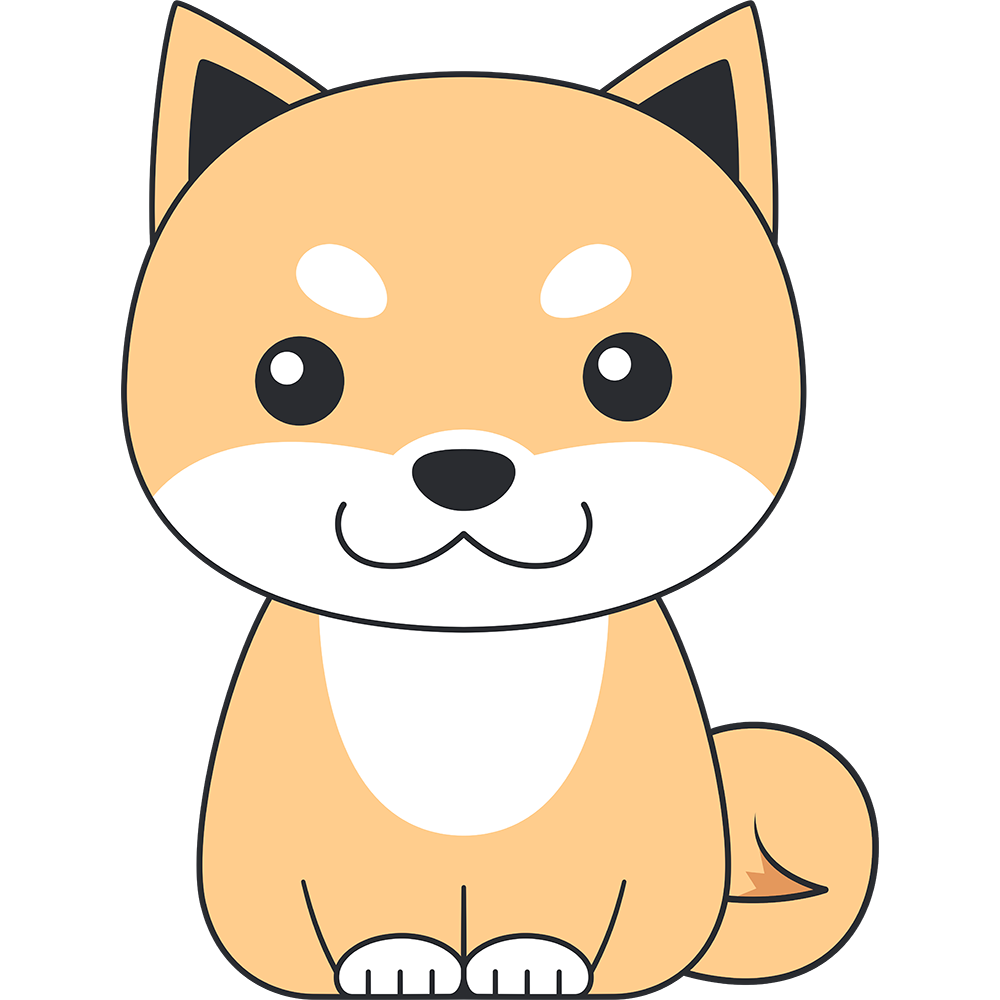 柴犬 イラスト 無料詳細 4位