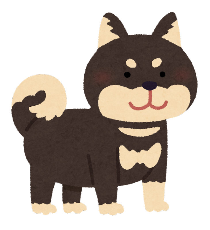 柴犬 イラスト 無料詳細 5位