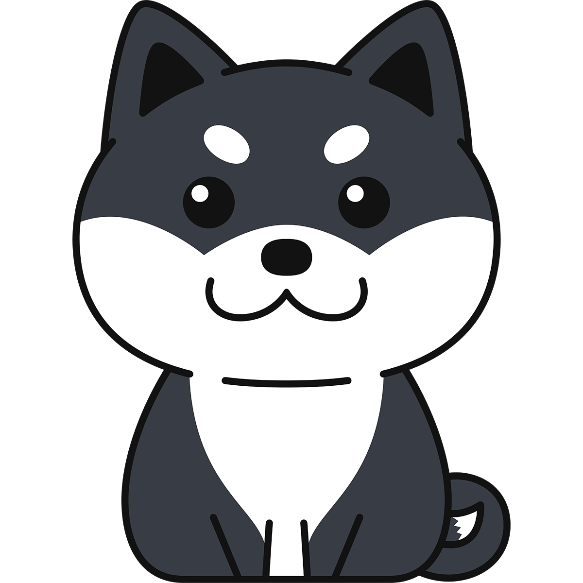 柴犬 イラスト 無料詳細 6位