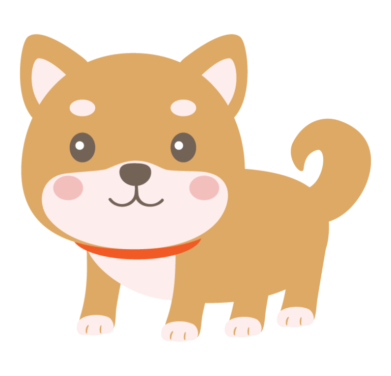 柴犬 イラスト 無料詳細 7位