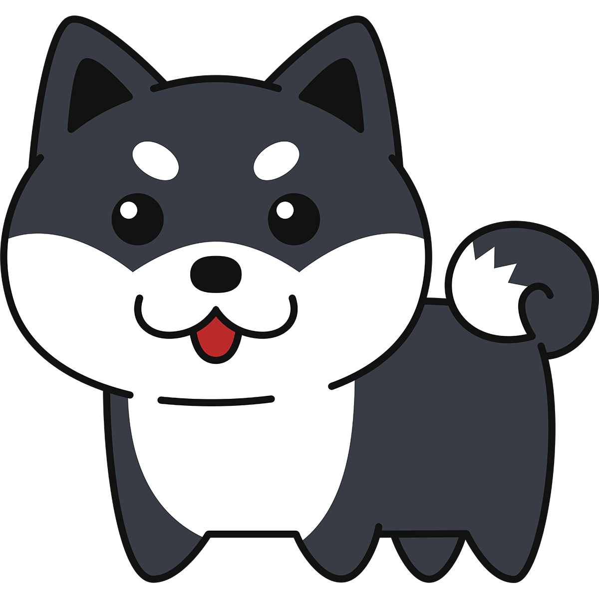 柴犬 イラスト 無料詳細 8位