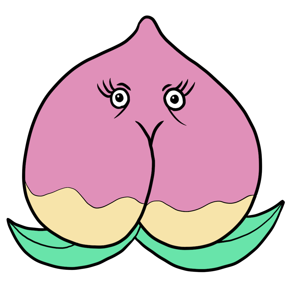 桃 イラスト 無料詳細 6位