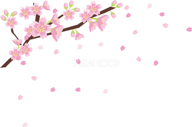 桜 イラスト 手書き詳細 9位