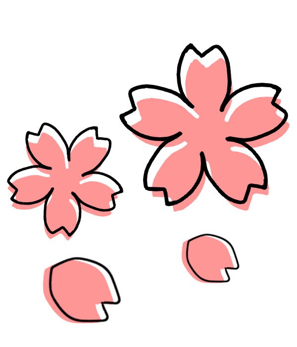 桜 イラスト 花びら詳細 4位