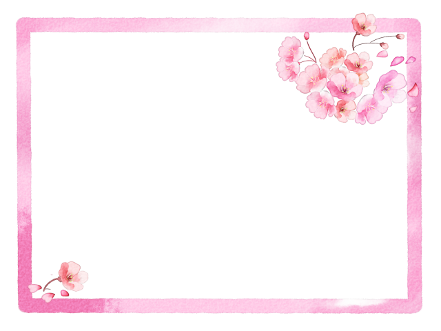 桜 メッセージ カード テンプレート詳細 6位