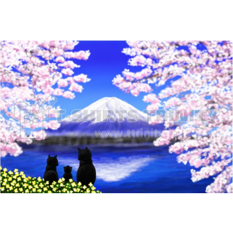 桜 富士山 イラスト詳細 8位