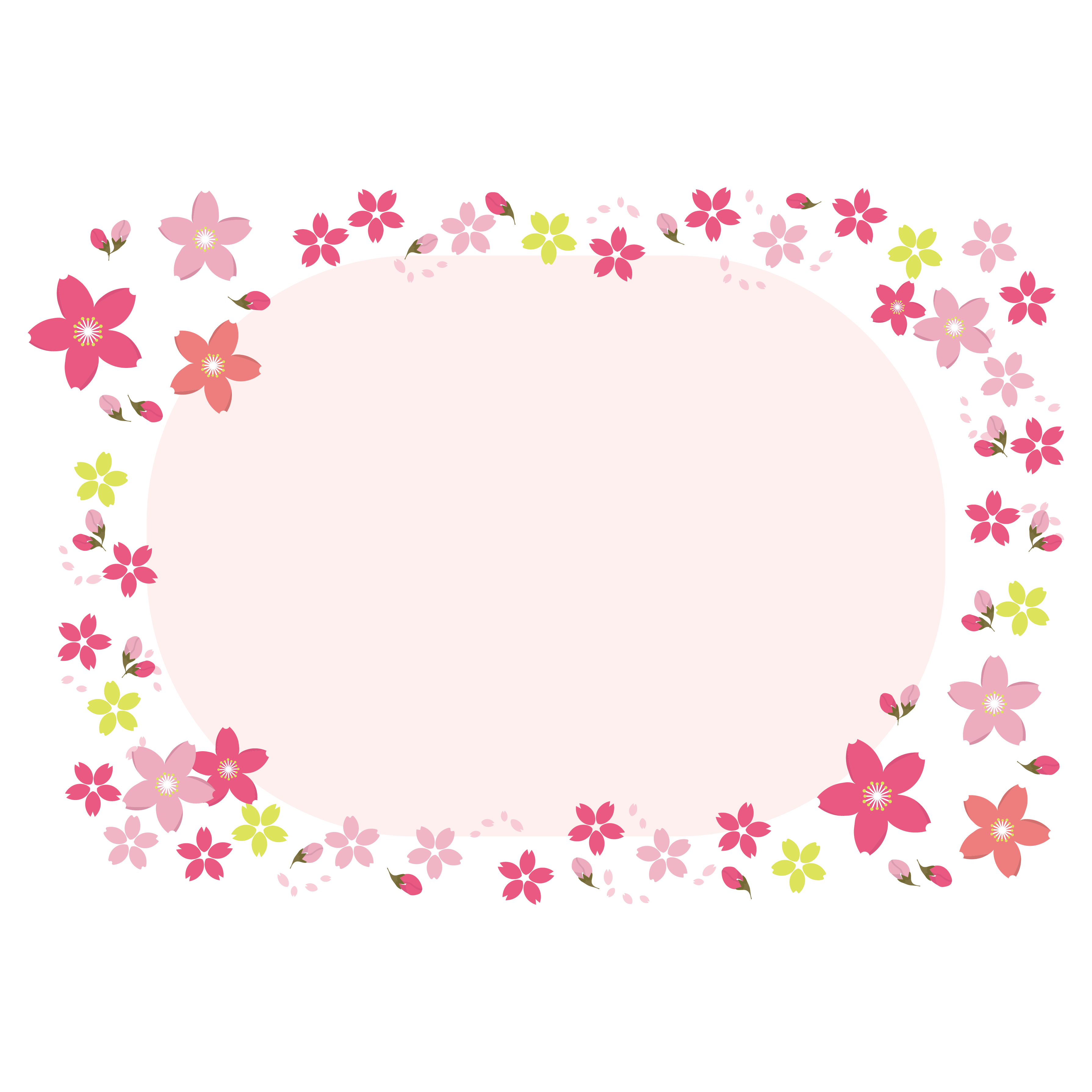 桜 枠 イラスト詳細 2位