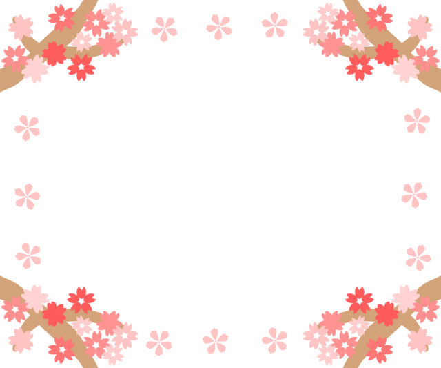 桜 枠 イラスト詳細 5位