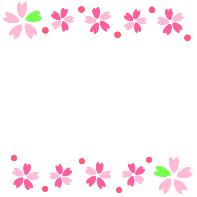 桜 枠 イラスト詳細 9位