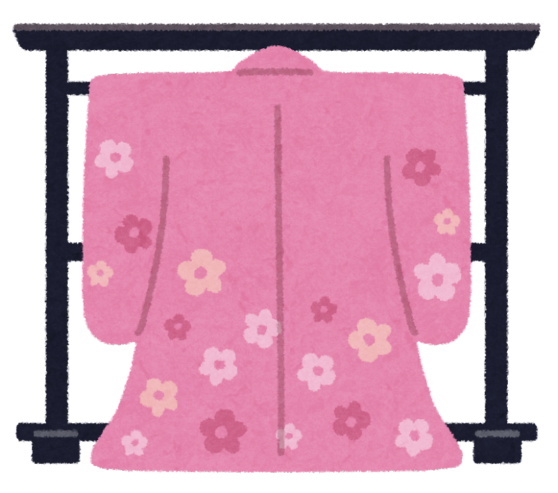 桜 着物 イラスト詳細 2位