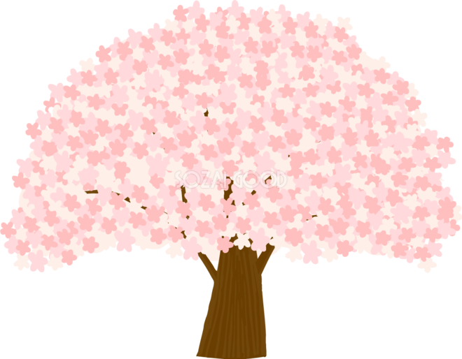 桜の 木 イラスト おしゃれ詳細 8位