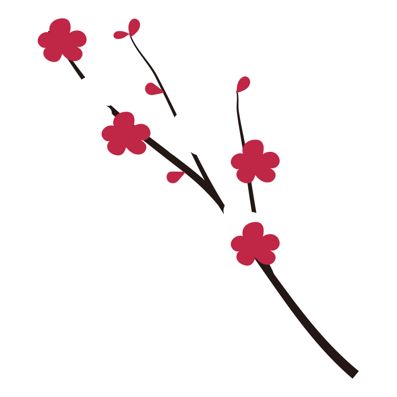 梅 の 花 イラスト 簡単詳細 12位