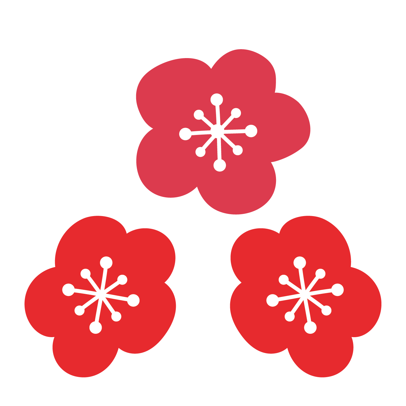 梅 の 花 イラスト 簡単詳細 6位