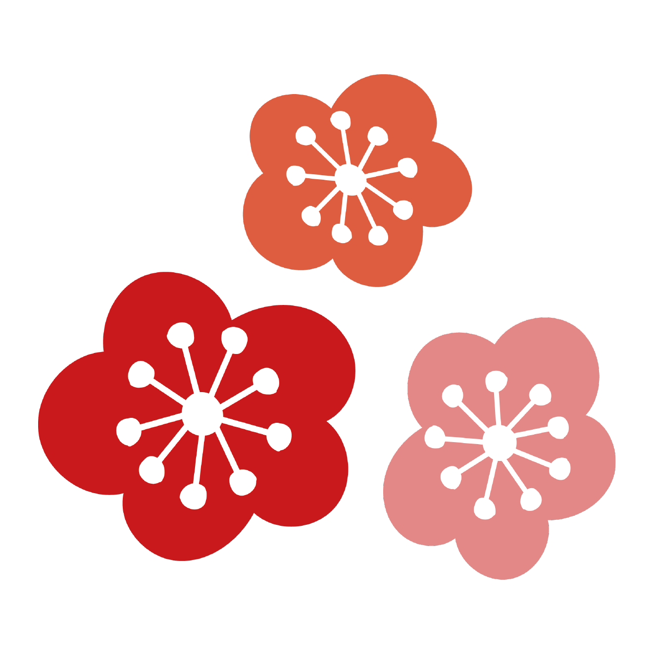 梅 の 花 イラスト 簡単詳細 7位