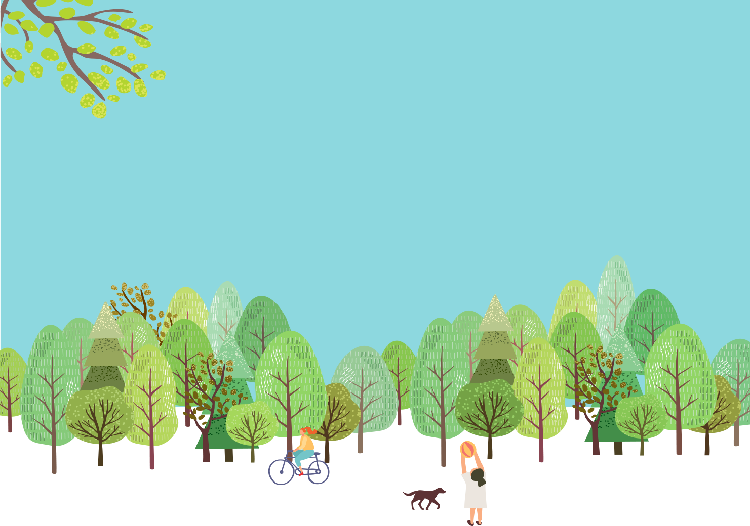 森 イラスト 背景 かわいい詳細 10位