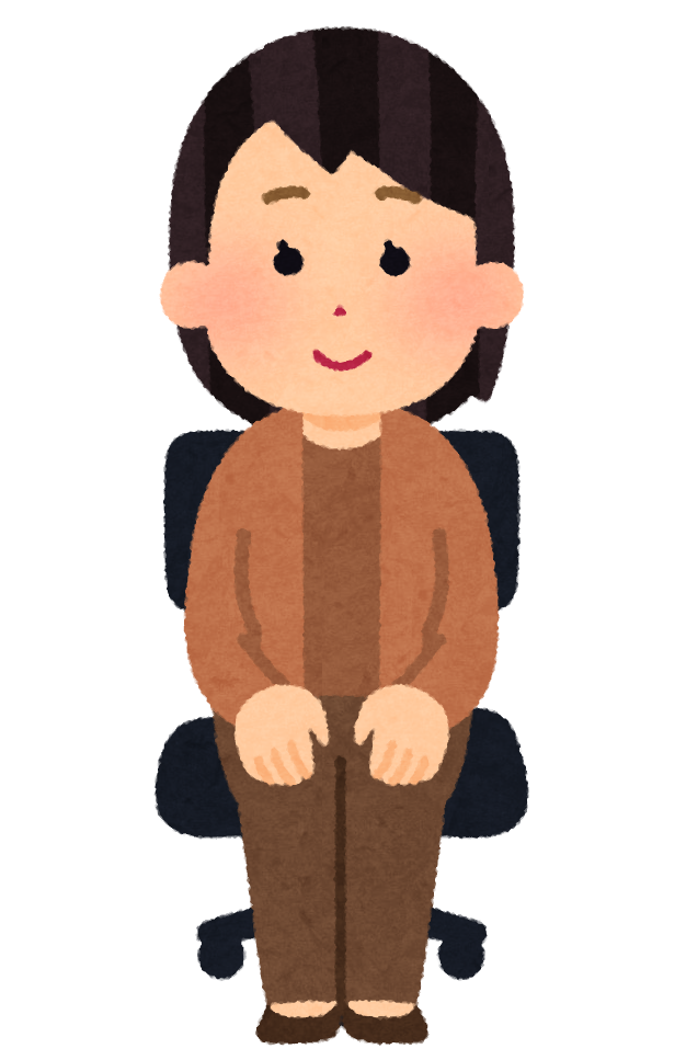 椅子 に 座っ て いる イラスト詳細 12位