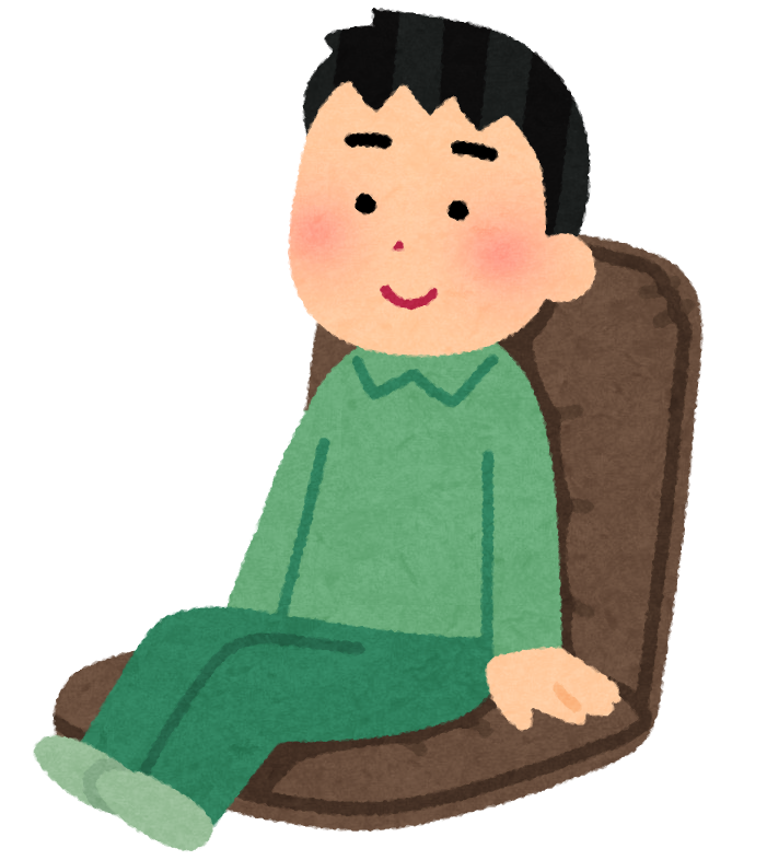椅子 に 座っ て いる イラスト詳細 9位