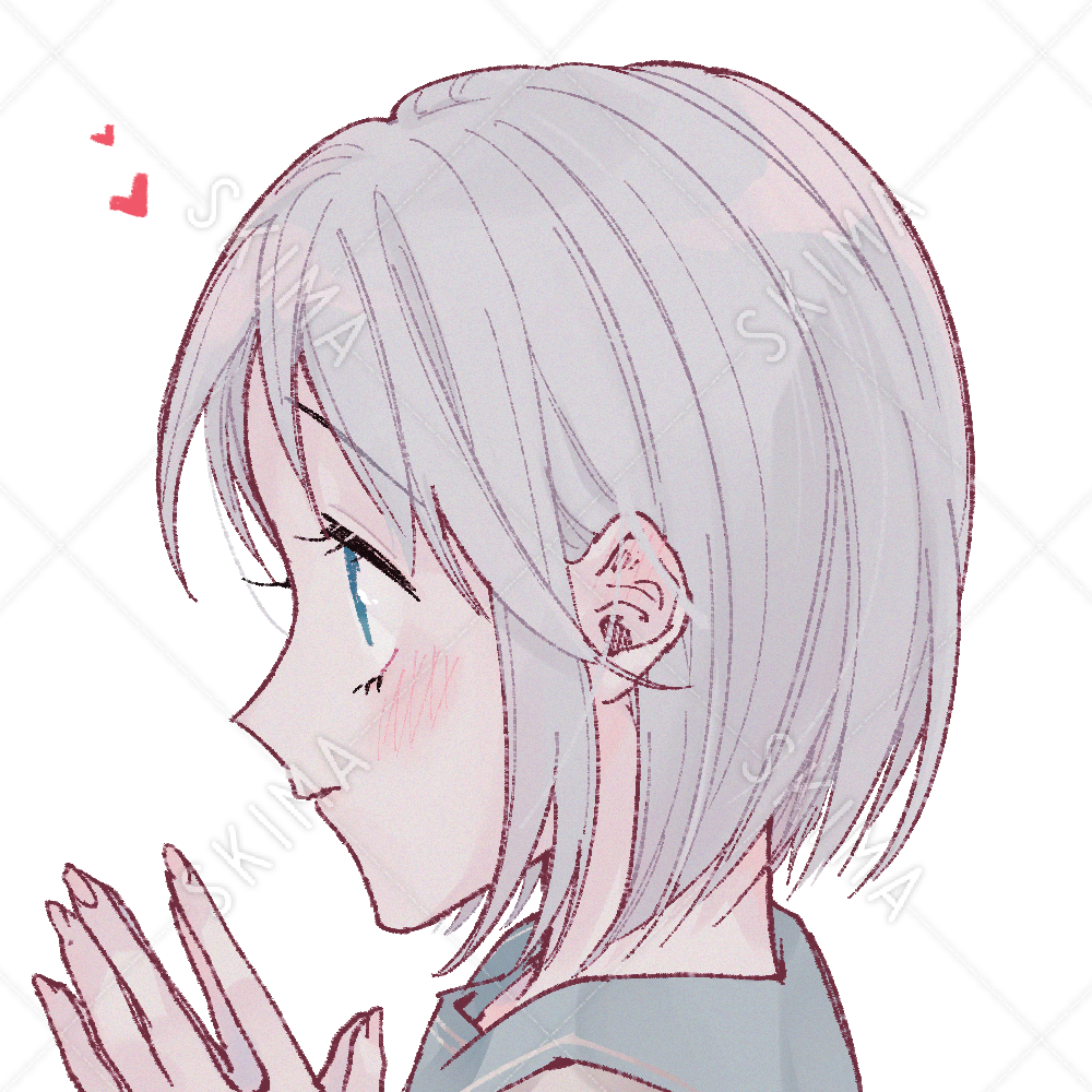 横顔 イラスト 女の子詳細 11位