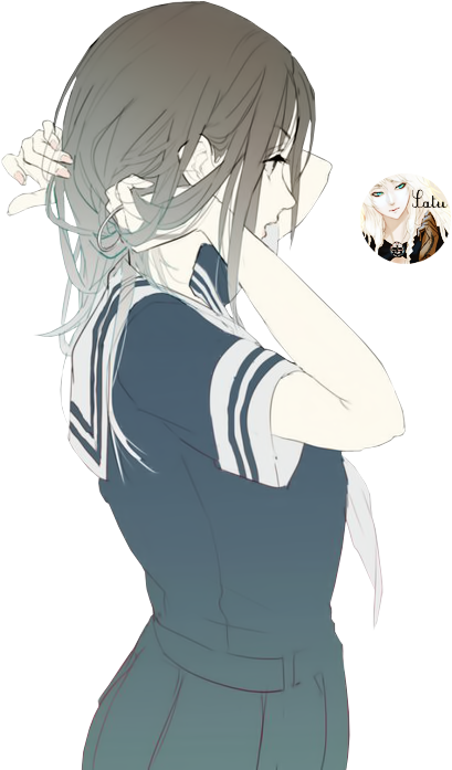 横顔 イラスト 女の子 - KibrisPDR