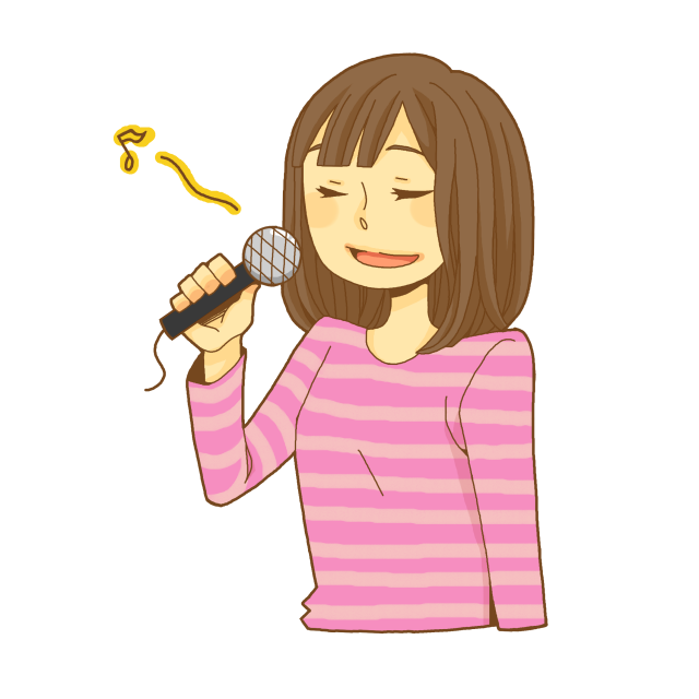 歌う 女の子 イラスト詳細 4位