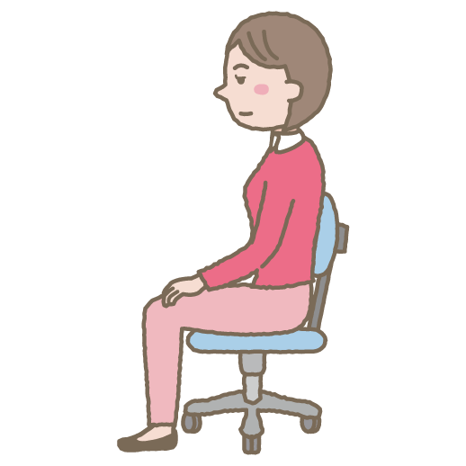 正しい 姿勢 座り 方 イラスト詳細 6位
