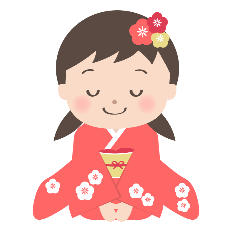 正月 イラスト 女の子詳細 12位