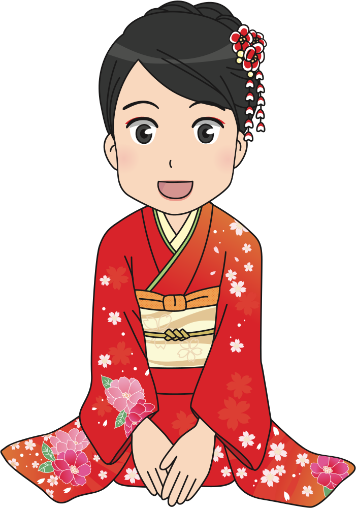 正月 イラスト 女の子詳細 3位