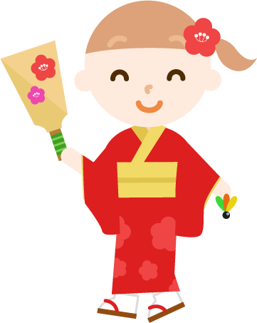正月 イラスト 女の子詳細 5位