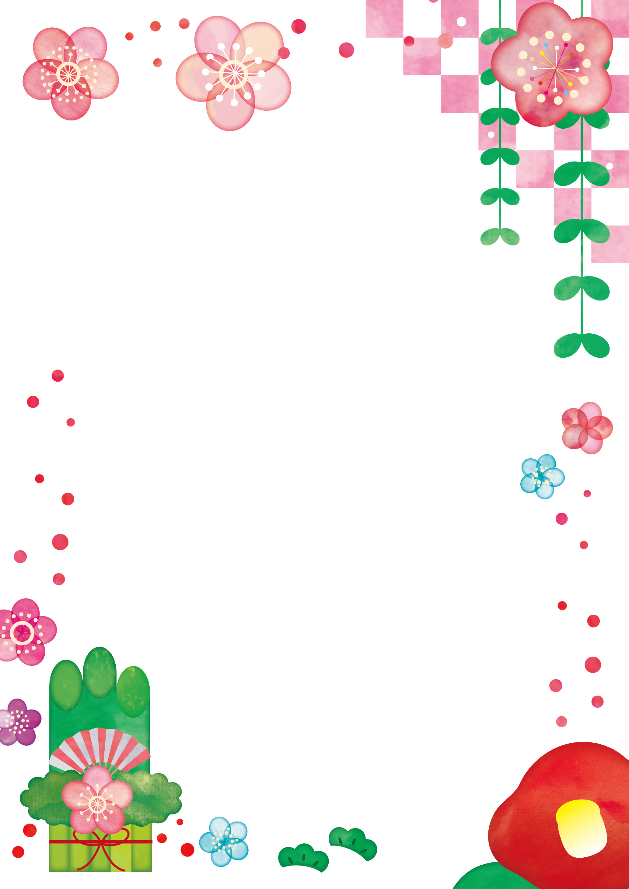 正月 イラスト 背景詳細 8位