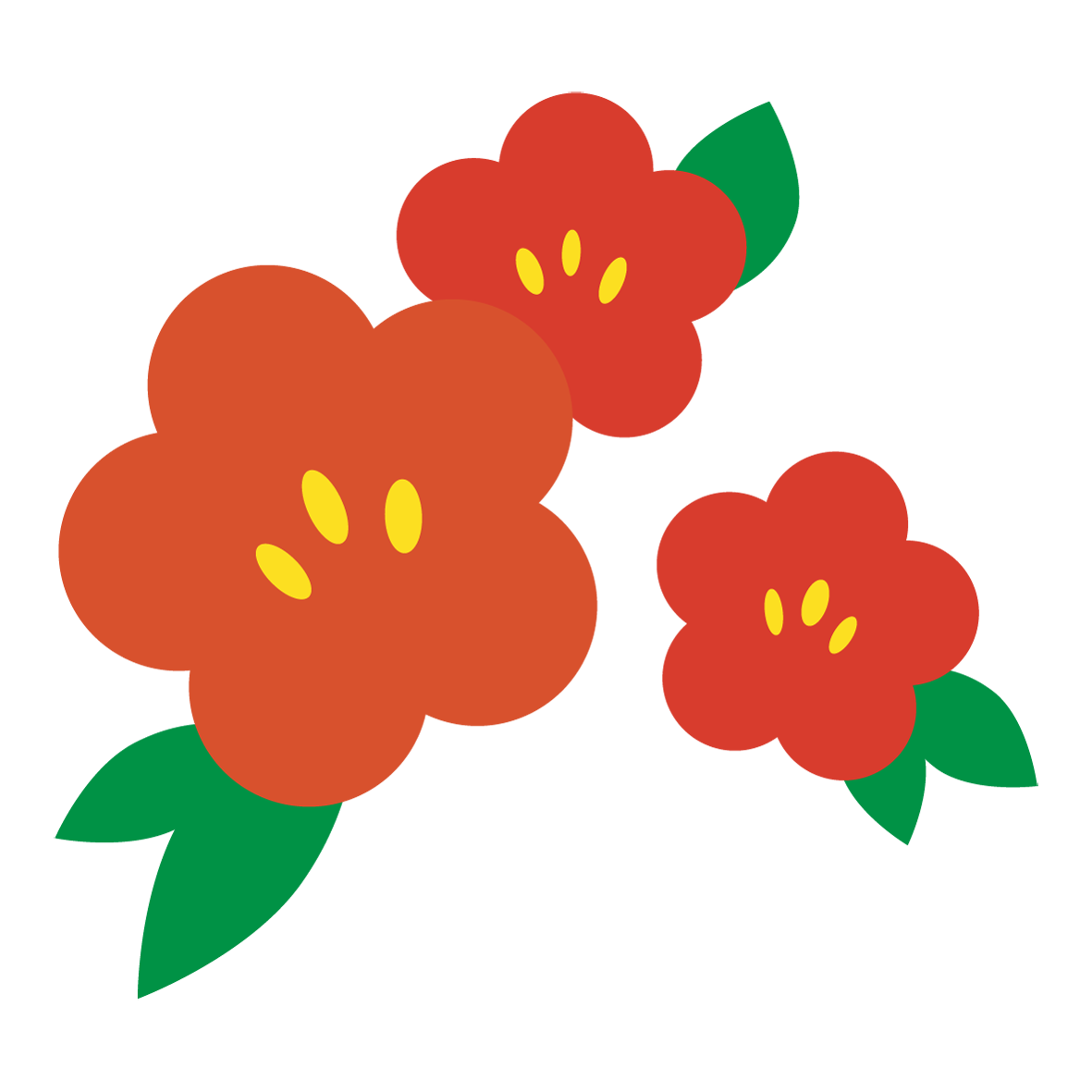 正月 花 イラスト詳細 9位