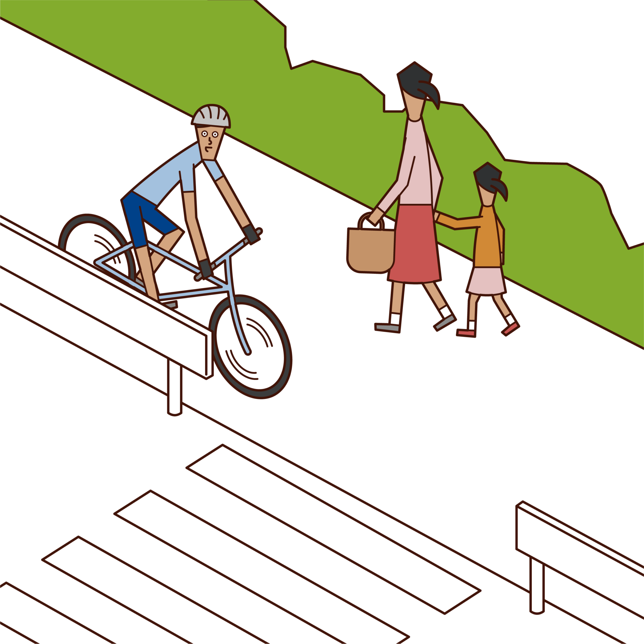 歩道 イラスト詳細 3位