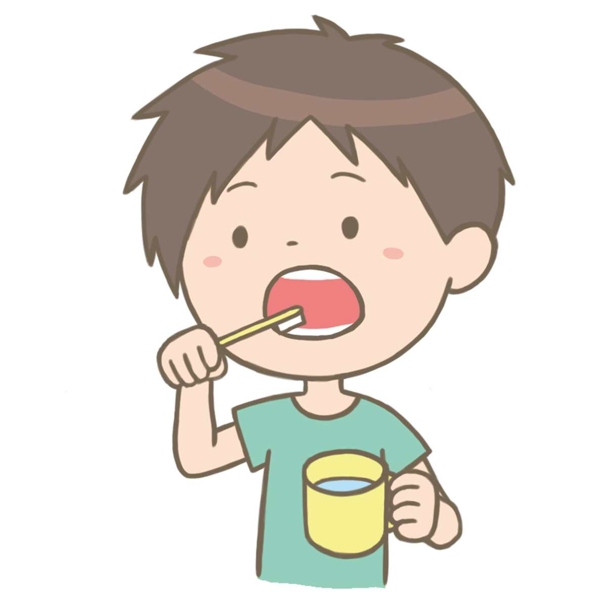 歯磨き イラスト 簡単詳細 12位