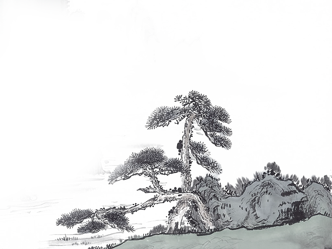 水墨画 木詳細 4位