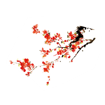 水墨画 梅詳細 6位