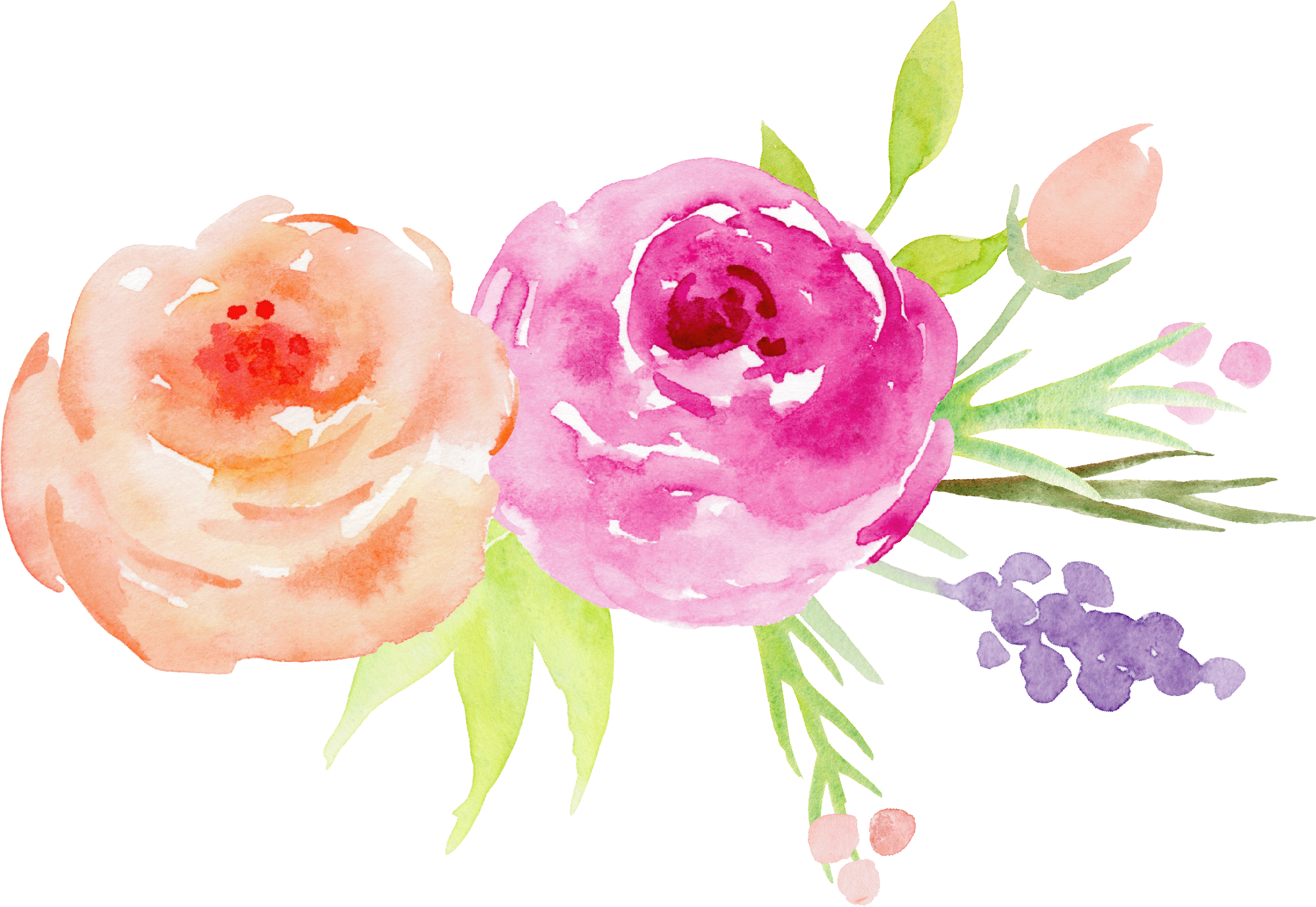 水彩 イラスト 花 - KibrisPDR