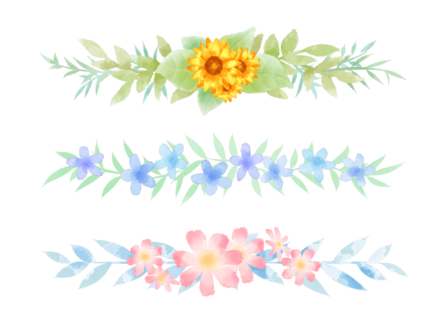 水彩 イラスト 花詳細 14位