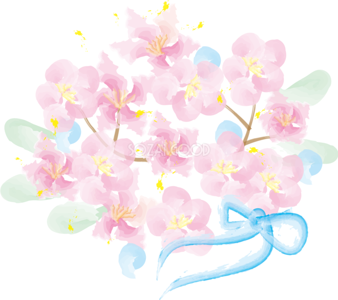 水彩 イラスト 花詳細 15位