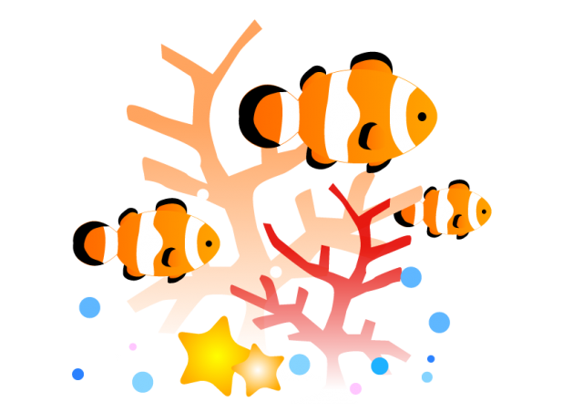 水族館 魚 イラスト詳細 12位